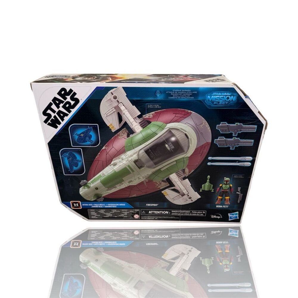 Star Wars Mission Fleet Boba Fett Firespray Starship Set by Hasbro: NIB